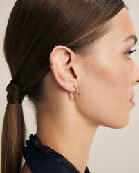 Pendientes Donna aro liso plata de ley 925 bañados en oro de 18 kt · Vidal  & Vidal · El Corte Inglés