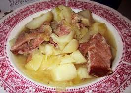 Depending on the source of the recipe, there's some. Boiled Ham Dinner 1 Picnic Ham Carrots Potatoes 1 Head Of Cabbage 1 Beef Boullion Cube Place Whole Picnic Ham Ham And Cabbage Boiled Dinner Ham Boiled Dinner
