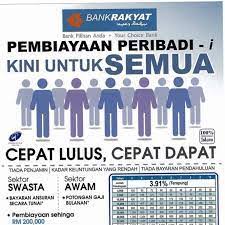Low rate available and longer tenture period. Bank Rakyat Personal Financing I For Pensioner Personal Loan Malaysia Pinjaman Peribadi
