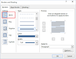 How To Use Paragraph Borders And Shading Microsoft Word 2016