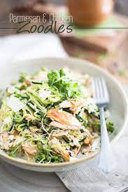 Parmesan And Chicken Zoodles Recipe Zoodle Recipes Zoodle Recipes Chicken Veggie Noodles Recipes