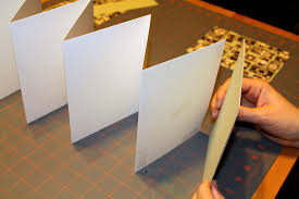 How to make one card to take the full width. Diy Accordion Book Bluebuttonpress