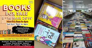 If a name begins with 'the' or 'a', ignore them. The All You Can Fill 50 Books Box Sale Is Back At Amk Industrial Park From March 8 16 Great Deals Singapore