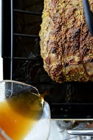 Generously sprinkle mustard layer with rosemary leaves. Dijon Rosemary Crusted Prime Rib Roast With Pinot Noir Au Jus Simply Scratch