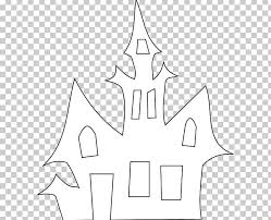 Choose your favorite spooky house drawings from millions of available designs. Haunted House Halloween Silhouette Png Clipart Area Art Black Black And White Drawing Free Png Download