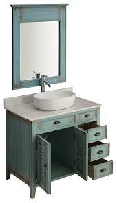 Includes driftwood cabinet with authentic italian carrara marble countertop and white ceramic sinks. Https Www Houzz Com Product 100734148 36 Distress Blue Abbeville Vessel Sink Vanity With Rustic Bathroom Vanities Custom Bathroom Vanity Bathroom Vanity Redo