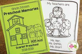 Directions are included in the download. How To Make A Preschool Memory Book A Perfect End Of Year Activity Early Learning Ideas