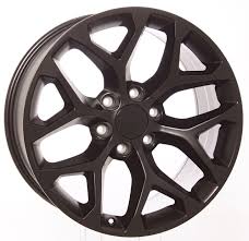 GMC Satin Black Snowflake 20 inch Wheels for Trucks and SUVs
