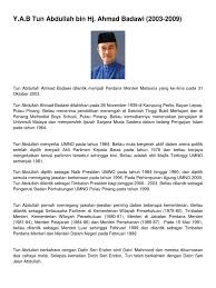 Obviously dr.mahatir is much much better than abdullah badawi. Y A B Tun Abdullah Bin Hj Ahmad Badawi 2003 2009