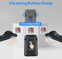 Eyoyo 2D Bluetooth Barcode Scanner,Phone Back Clip On ...
