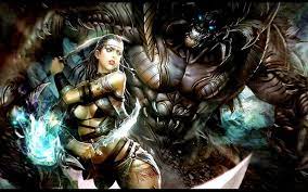 Fighter Beast Warrior, female, fighter, sexy, breasts, fantasy, cool,  warrior, HD wallpaper | Peakpx