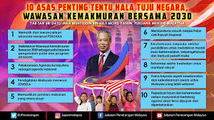 Awasan kemakmuran bersama 2030 (wkb 2030) telah memfokuskan lima aktiviti yang bakal merancakkan kepelbagaian ekonomi kelantan. 10 Asas Penting Tentu Hala Tuju Negara Wawasan Kemakmuran Bersama 2030 Jabatan Penerangan Malaysia