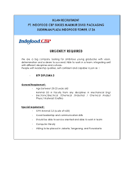 Alamat lengkap pt indofood cbp sukses makmur tbk divisi noodle cabang cibitung : Urgently Required Iklan Recruitment Pt Indofood Cbp Sukses Makmur Divisi Packaging Sudirman Plaza Indofood Tower Lt 26 Engineering Technology Engineering