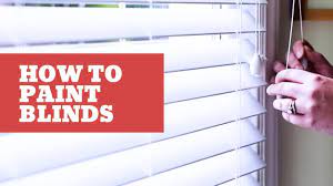 Cover the entire area that's face up. How To Spray Paint Window Blinds Youtube
