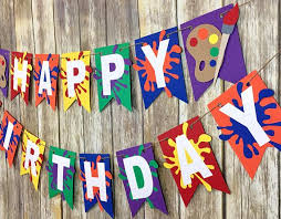 Paint Party Birthday Banner Painting Party Art Party Decor Happy Birthday Painting Art Themed Party Art Party