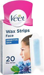 You actually use your own hands to warm up the soft, flexible strips, and then simply apply them anywhere on your face — upper lip, between your brows, chin, cheeks, etc. Veet Face Ready To Use Wax Strips For Sensitive Skin Amazon De Computers Accessories