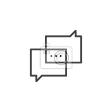 This is not enough time or practice for someone to strengthen their understanding of this important language concept. Square Speech Bubble Outline Icon Linear Style Sign For Mobile Fototapete Fototapeten Messaging Dialog Chat Myloview De