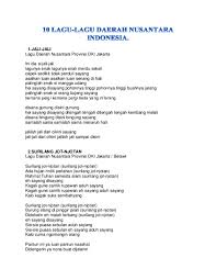 Deasy natalina aduh aduh sayang x lawa nie geng lirik papan puteh. Doc 0 Lagu Lagu Daerah Nusantara Indonesia Karui Hikari Academia Edu