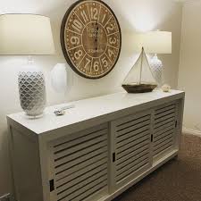 Josette And Nick Costal Home On Instagram Side Unit Completed And I Finally Hung The Clock Gorgeous Lights From Blackmango Aus Ca In 2020 Side Units Cabinet Design