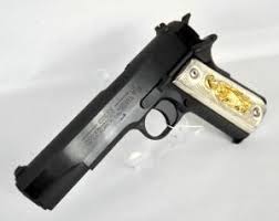 1911 Pistol Black And Gold Pin On Mmp Guns Pistols Revolvers