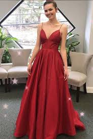 Spaghetti Straps Red Long Prom Dresses Under 100 Straps Prom Dresses Elegant Prom Dresses Burgundy Prom Dress