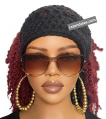 Buy Chunky Loc Tube Sleeve Dread Tube Open Back Dreadlocks Beanie With Open  Back by Razonda Lee Razondalee Choose a Color Online in India