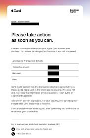 Apple Card Fraud Monitoring Includes Email Notices About Any Declined Transaction