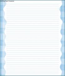 Thin paper if you will be sending many pages to save postage weight, thick paper for a more formal effect, or card stock for cards and posters. Writing Paper Template Free Word Templates