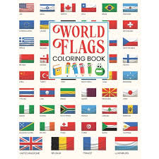 Download World Flags Coloring Book World Flags The Coloring Book A Great Geography Gift For Kids And