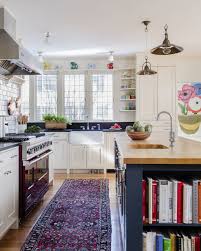 Tiles with repeated patterns are very popular and mid century modern kitchen island. 30 Inspiring Bohemian Kitchens