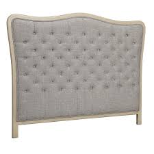 Le style de la tête de lit halcion, à la fois baroque grâce aux capitons et moderne avec son molletonnage carré, donnera à votre chambre une personnalité empreinte de charme.le coloris terracotta de son revêtement 100% polyester effet velours en largeur du couchage (en cm) 160.0. Tete De Lit Capitonnee 140 160 Cm En Frene Gris Et Tissu Gris Chambray Josephine Tetes De Lit 2 Personnes Interior S