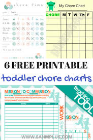 Toddler Chore Chart Printables 6 Free Chore Charts For