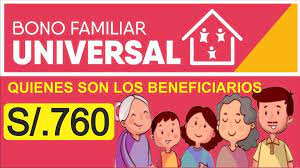 El perceptor es un integrante del hogar beneficiado, a quien se identifica y se asigna una modalidad. Bono Universal Peru Home Facebook