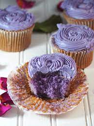 Ube Cupcakes With Ube Swiss Meringue Buttercream Recipe Ube Dessert Recipe Ube Cupcake Recipe Dessert Recipes
