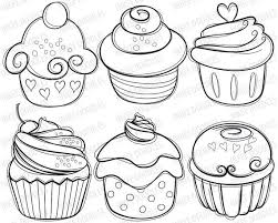 Cupcake Digital Stamps Cerise Cupcakes Creme Dessines A La Main Esquisse Alimentaire Numerique Ti Dessin Cupcake Dessin De Petit Gateau Dessins Sur Les Mains