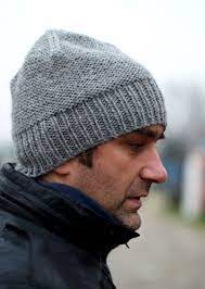 Gray Simple Men S Knit Hat Knitted Hats Knitting Knit Hat For Men