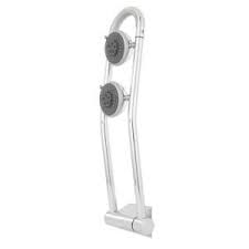 Grohe Freehander 4 In 3 Spray Pivoting Double Showerhead In Chrome 27 007 000 At The Home Depot Shower Heads Grohe Grohe Shower Head