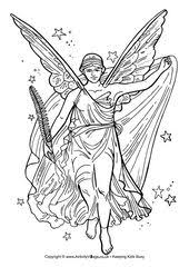 Goddess Nike Colouring Pages Coloring Pages Colouring Pages Detailed Coloring Pages