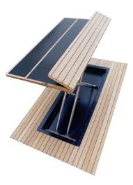 Boat Cockpit Table Fold Away Teak Casa Mare Videos Fold Away Table Boat Furniture Camping Table