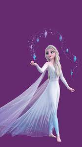 This elsa dress is white with a blue and purple diamond pattern on the bodice and hem. 15 New Frozen 2 Hd Wallpapers With Elsa In White Dress And Her Hair Down Desktop And Mobile Youloveit Com