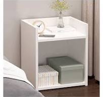 Amazon.com: Mesita de noche Dormitorio Blanco al lado de la ...