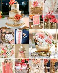 Elegant, tapered coral candles were placed in gold candlesticks of varying lengths, to bring height to the wedding tablescape design. Coral And Gold Wedding Colours