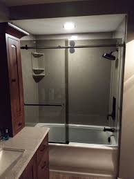 Double Roller Galileo Style Barn Slider Sliding Shower Door Shower Doors Barn Style