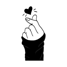 Find the best black and white heart background on getwallpapers. Black Korean Heart Wallpaper