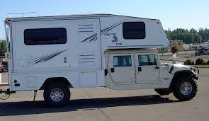 Humvee With Arctic Fox Camper Truck Camper Camping Trailer Truck Camping