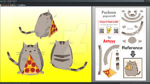 Pusheen Papercraft Free Download By Antyyy Deviantart Com On Deviantart Paper Crafts Pusheen Halloween Diy Crafts