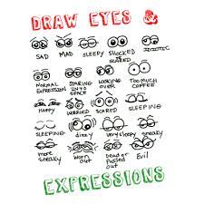 Drawing Cartoon Facial Expressions : How To Draw Eyes Expressions In  Cartooning Part 1 - How To Draw Step By Step Drawing Tutorials