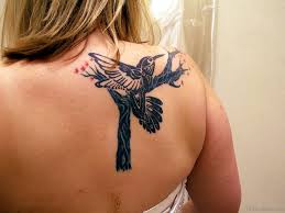 More images for black hummingbird tattoo ideas » 60 Cute Hummingbird Tattoo For Back