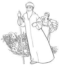 This is a coloring page of the lord providing a ram for abraham. Top 10 Free Printable Abraham Coloring Pages Online