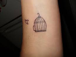 Lesley S Bird Cage Simple Bird Tattoo Small Bird Tattoos Birdcage Tattoo